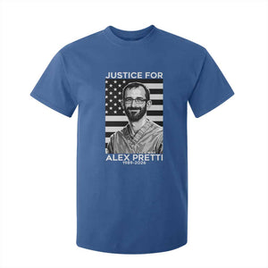 Justices for Alex Pretti T Shirt For Kid Resist ICE Immigration Deportation Protest Minnesota TS14 Royal Blue Print Your Wear