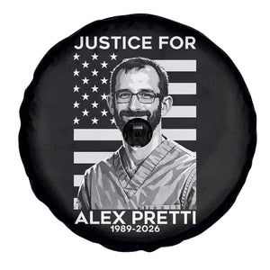 Justices for Alex Pretti Spare Tire Cover Resist ICE Immigration Deportation Protest Minnesota TS14 Print Your Wear