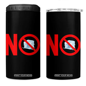 Anti ICE 4 in 1 Can Cooler Tumbler No ICE Protest Symbol Anti Immigration Enforcement TS14 One Size: 16 oz Black Print Your Wear