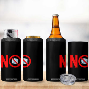 Anti ICE 4 in 1 Can Cooler Tumbler No ICE Protest Symbol Anti Immigration Enforcement TS14 Print Your Wear