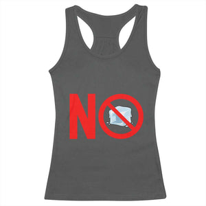 Anti ICE Racerback Tank Top No ICE Protest Symbol Anti Immigration Enforcement TS14 Dark Heather Print Your Wear