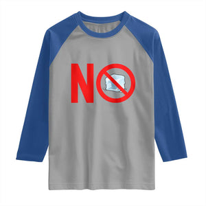 Anti ICE Raglan Shirt No ICE Protest Symbol Anti Immigration Enforcement TS14 Sport Gray Royal Print Your Wear