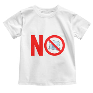 Anti ICE Toddler T Shirt No ICE Protest Symbol Anti Immigration Enforcement TS14 White Print Your Wear