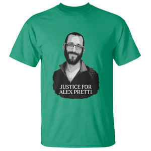 Justices for Alex Pretti T Shirt Anti ICE Immigration Protest Human Rights TS14 Irish Green Print Your Wear