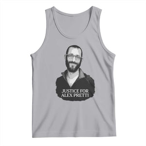 Justices for Alex Pretti Tank Top Anti ICE Immigration Protest Human Rights TS14 Athletic Heather Print Your Wear