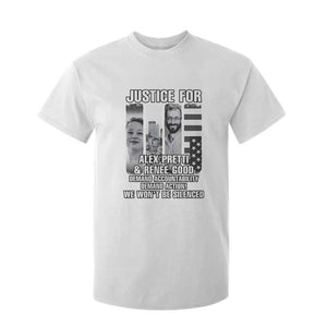 Justice for Alex and Renee T Shirt For Kid Anti ICE Immigration Protest Human Rights TS14 White Print Your Wear