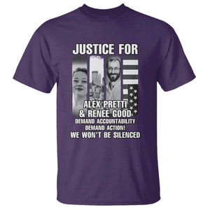 Justice for Alex and Renee T Shirt Anti ICE Immigration Protest Human Rights TS14 Purple Print Your Wear