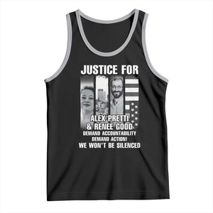 Justice for Alex and Renee Tank Top Anti ICE Immigration Protest Human Rights TS14 Black Athletic Heather Print Your Wear
