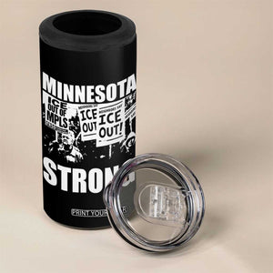 Minnesota Strong 4 in 1 Can Cooler Tumbler Resist Anti ICE Immigration Protest TS14 Print Your Wear