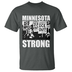 Minnesota Strong T Shirt Resist Anti ICE Immigration Protest TS14 Dark Heather Print Your Wear