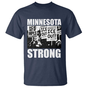 Minnesota Strong T Shirt Resist Anti ICE Immigration Protest TS14 Navy Print Your Wear