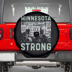 Minnesota Strong Spare Tire Cover Minneapolis ICE Out Anti ICE Protest Right Now TS14 Black Print Your Wear