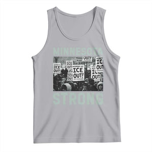 Minnesota Strong Tank Top Minneapolis ICE Out Anti ICE Protest Right Now TS14 Athletic Heather Print Your Wear