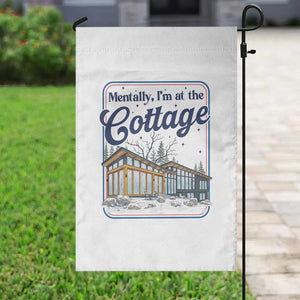 Mentally I'm at the Cottage Garden Flag Funny Hockey Romance TS14 Print Your Wear