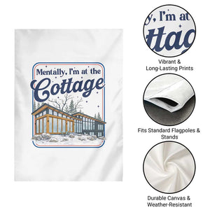 Mentally I'm at the Cottage Garden Flag Funny Hockey Romance TS14 Print Your Wear