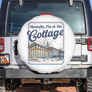 Mentally I'm at the Cottage Spare Tire Cover Funny Hockey Romance TS14 No hole White Print Your Wear