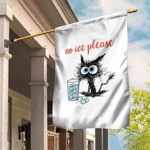 No Ice Please Garden Flag Funny Black Cat Sarcastic Abolish ICE Meme TS14 Print Your Wear
