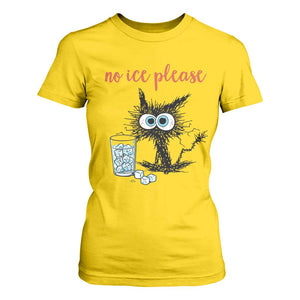 No Ice Please T Shirt For Women Funny Black Cat Sarcastic Abolish ICE Meme TS14 Daisy Print Your Wear