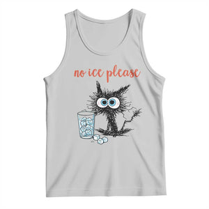 No Ice Please Tank Top Funny Black Cat Sarcastic Abolish ICE Meme TS14 Ash Print Your Wear