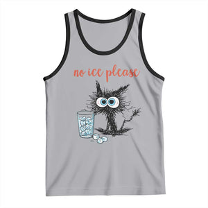 No Ice Please Tank Top Funny Black Cat Sarcastic Abolish ICE Meme TS14 Athletic Heather Black Print Your Wear