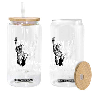 Keep The Immigrants Deport The Racists Glass Can Statue Of Liberty Anti Racism TS14 Print Your Wear