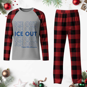 ICE Out Plaid Pajama Set I Stand With Minnesota Minneapolis Anti ICE TS14 Buffalo Plaid Print Your Wear