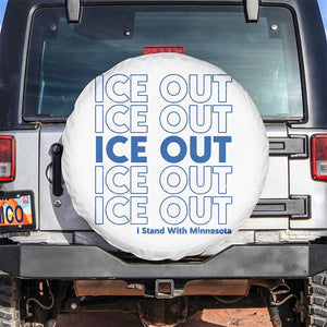 ICE Out Spare Tire Cover I Stand With Minnesota Minneapolis Anti ICE TS14 No hole White Print Your Wear