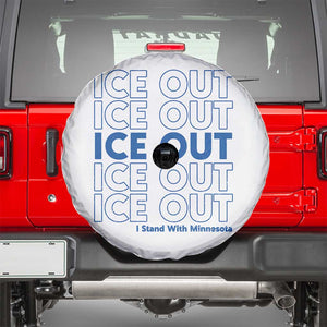 ICE Out Spare Tire Cover I Stand With Minnesota Minneapolis Anti ICE TS14 White Print Your Wear