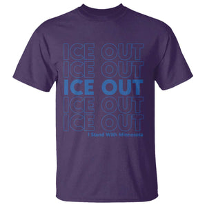 ICE Out T Shirt I Stand With Minnesota Minneapolis Anti ICE TS14 Purple Print Your Wear