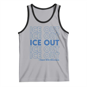 ICE Out Tank Top I Stand With Minnesota Minneapolis Anti ICE TS14 Athletic Heather Black Print Your Wear