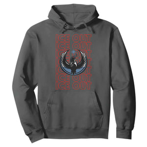 ICE Out Hoodie Minneapolis Resist Anti ICE Immigration Protest TS14 Dark Heather Print Your Wear