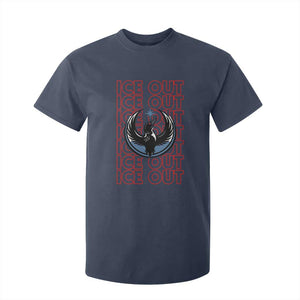 ICE Out T Shirt For Kid Minneapolis Resist Anti ICE Immigration Protest TS14 Navy Print Your Wear