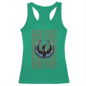 ICE Out Racerback Tank Top Minneapolis Resist Anti ICE Immigration Protest TS14 Irish Green Print Your Wear