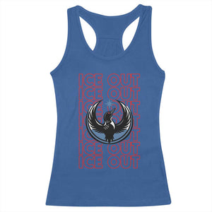 ICE Out Racerback Tank Top Minneapolis Resist Anti ICE Immigration Protest TS14 Royal Blue Print Your Wear