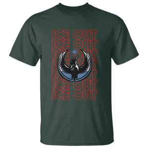 ICE Out T Shirt Minneapolis Resist Anti ICE Immigration Protest TS14 Dark Forest Green Print Your Wear
