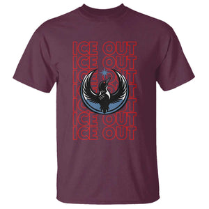 ICE Out T Shirt Minneapolis Resist Anti ICE Immigration Protest TS14 Maroon Print Your Wear