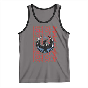 ICE Out Tank Top Minneapolis Resist Anti ICE Immigration Protest TS14 Deep Heather Black Print Your Wear