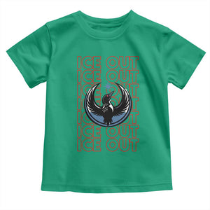 ICE Out Toddler T Shirt Minneapolis Resist Anti ICE Immigration Protest TS14 Irish Green Print Your Wear