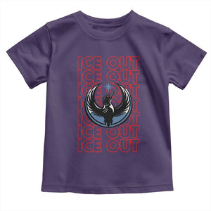 ICE Out Toddler T Shirt Minneapolis Resist Anti ICE Immigration Protest TS14 Purple Print Your Wear