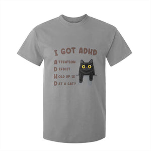I Got ADHD is that A Cat T Shirt For Kid Funny Cat Lover TS14 Sport Gray Print Your Wear