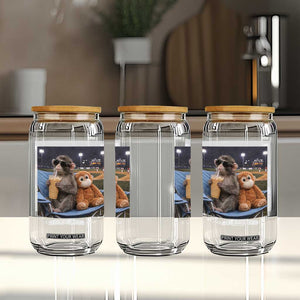 Funny Punch Monkey Baseball Glass Can I Live Here Now Ballpark Graphic TS14 Print Your Wear