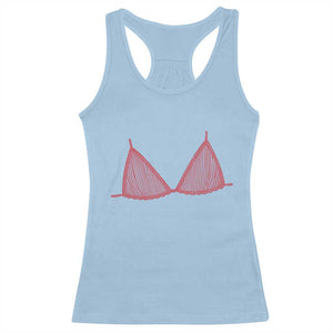 Coastal Bikini Racerback Tank Top Girls Trip Matching Beach Weekend TS14 Light Blue Print Your Wear