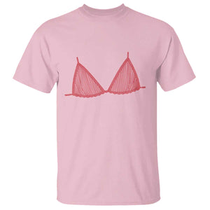 Coastal Bikini T Shirt Girls Trip Matching Beach Weekend TS14 Light Pink Print Your Wear