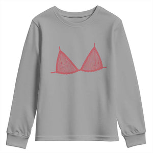 Coastal Bikini Youth Sweatshirt Girls Trip Matching Beach Weekend TS14 Sport Gray Print Your Wear