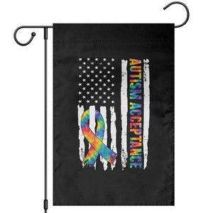 Autism Acceptance Garden Flag US Flag Ribbon Support Neurodiversity TS14 Black Print Your Wear