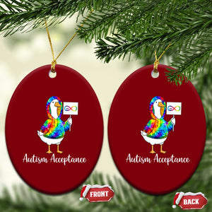 Autism Acceptance Ceramic Ornament Accept Understand Love Support Neurodivergent TS14 Print Your Wear