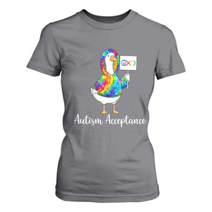 Autism Acceptance T Shirt For Women Accept Understand Love Support Neurodivergent TS14 Charcoal Print Your Wear