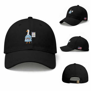 Autism Acceptance Baseball Cap Neurodivergent Awareness Silly Goose Support TS14 Baseball Cap Universal Fit Black Print Your Wear
