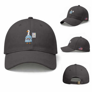 Autism Acceptance Baseball Cap Neurodivergent Awareness Silly Goose Support TS14 Baseball Cap Universal Fit Dark Gray Print Your Wear