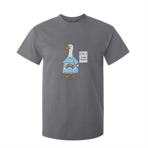 Autism Acceptance T Shirt For Kid Neurodivergent Awareness Silly Goose Support TS14 Charcoal Print Your Wear